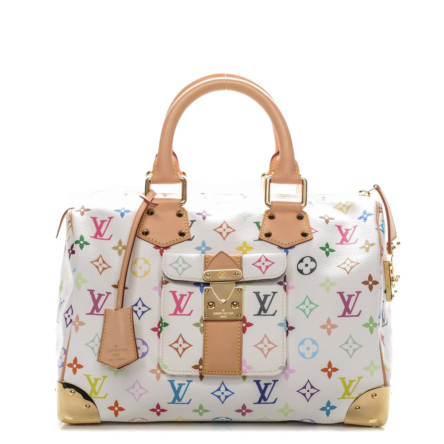 Monogram Multicolor Speedy 30 White