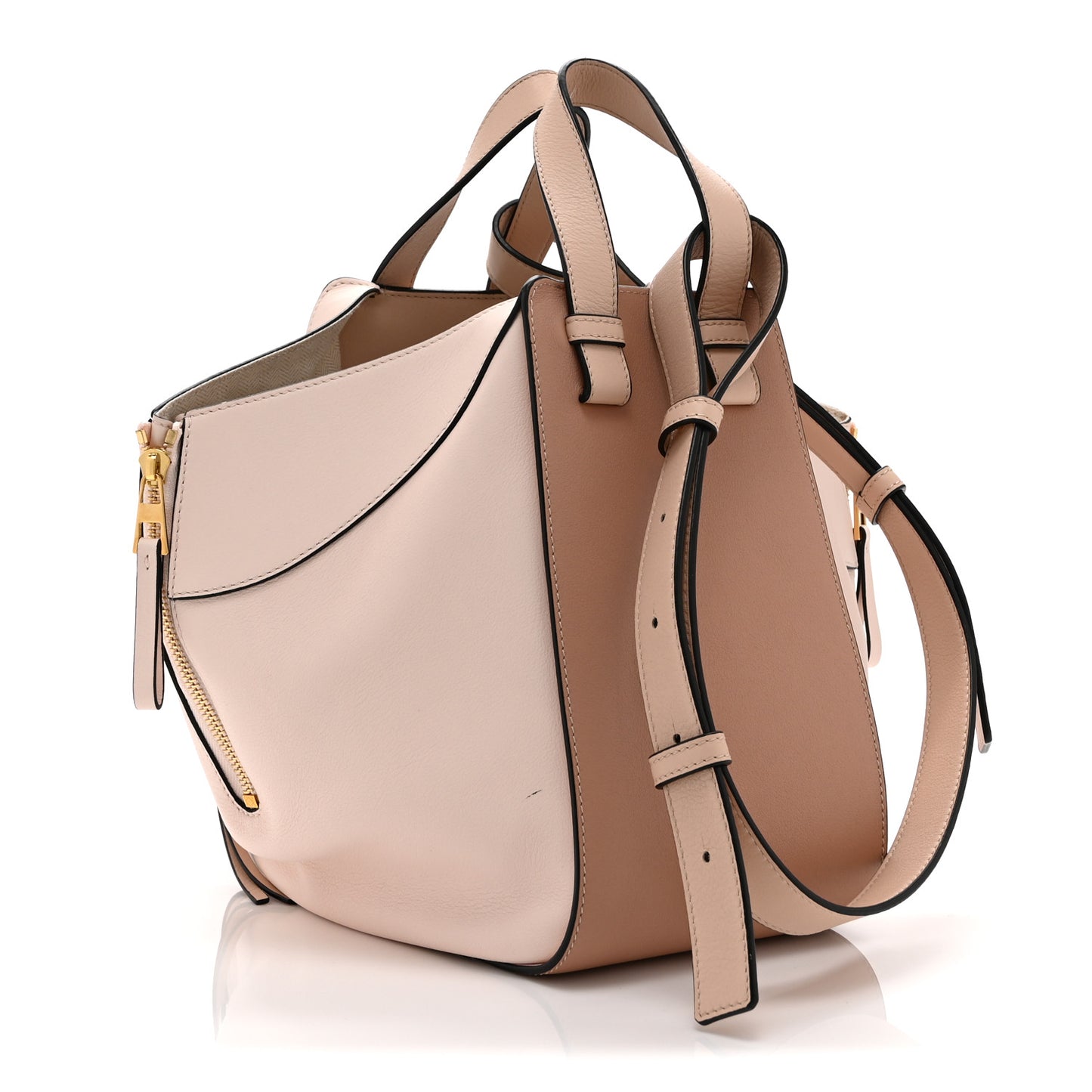 Calfskin Small Hammock Shoulder Bag Blush Multicolor