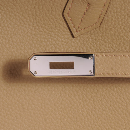 Hermes Taurillon Clemence Birkin 40 Tabac Camel 9 of 10