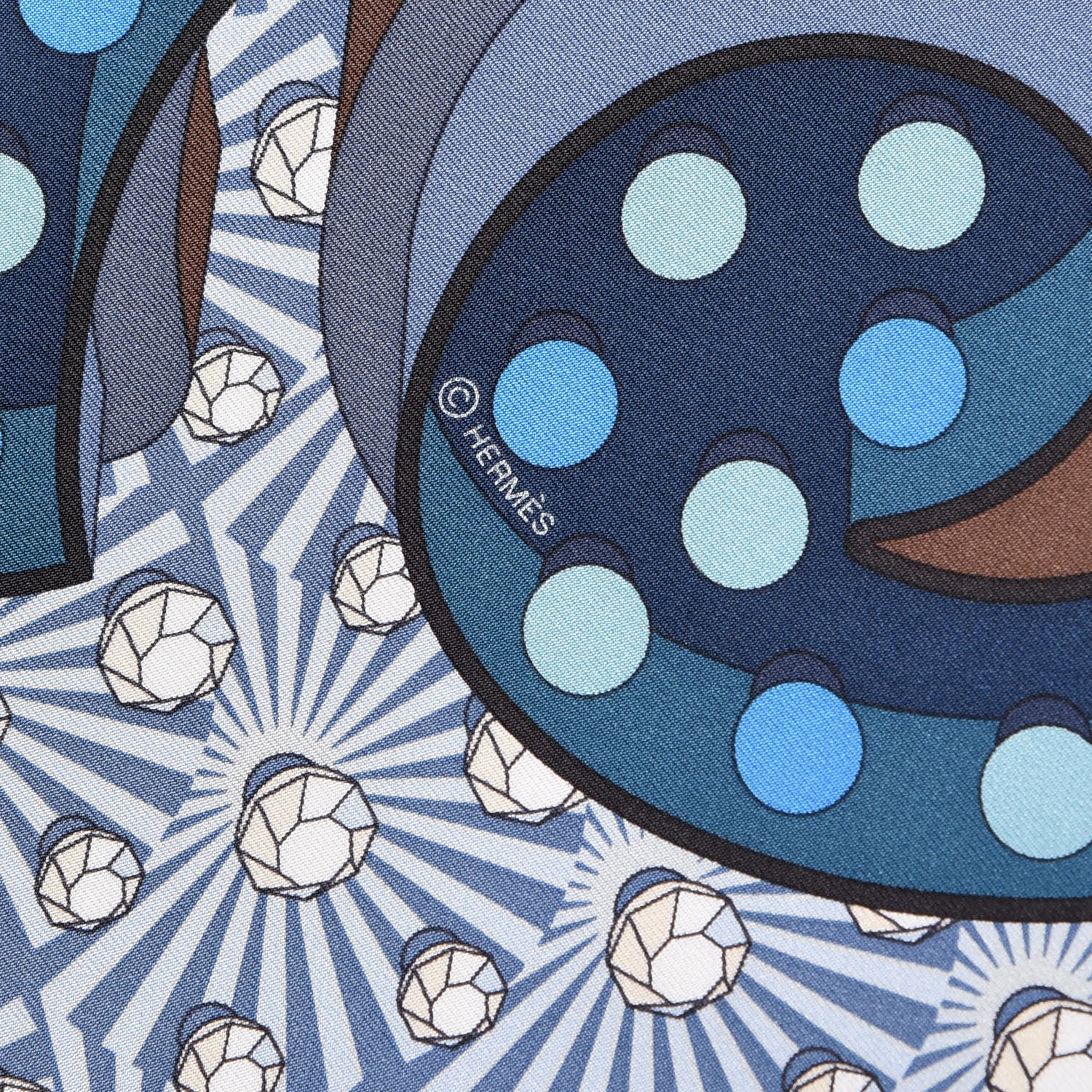 Hermes Silk Electrique Scarf 90 3 of 4