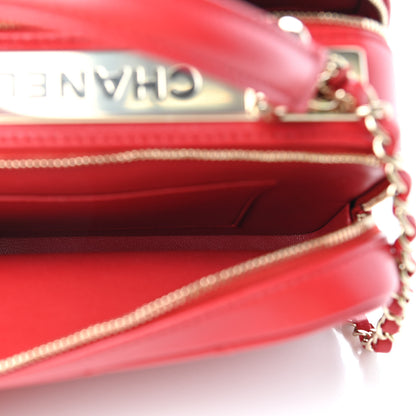 Chanel Lambskin Quilted Small Trendy CC Bowling Bag Red 6 of 12