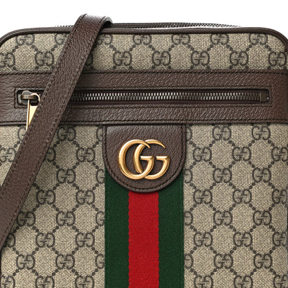 Gucci GG Supreme Monogram Web Small Ophidia Messenger Bag Brown 9 of 14