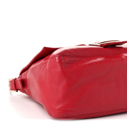 Fendi Calfskin Mama Baguette Red 8 of 10