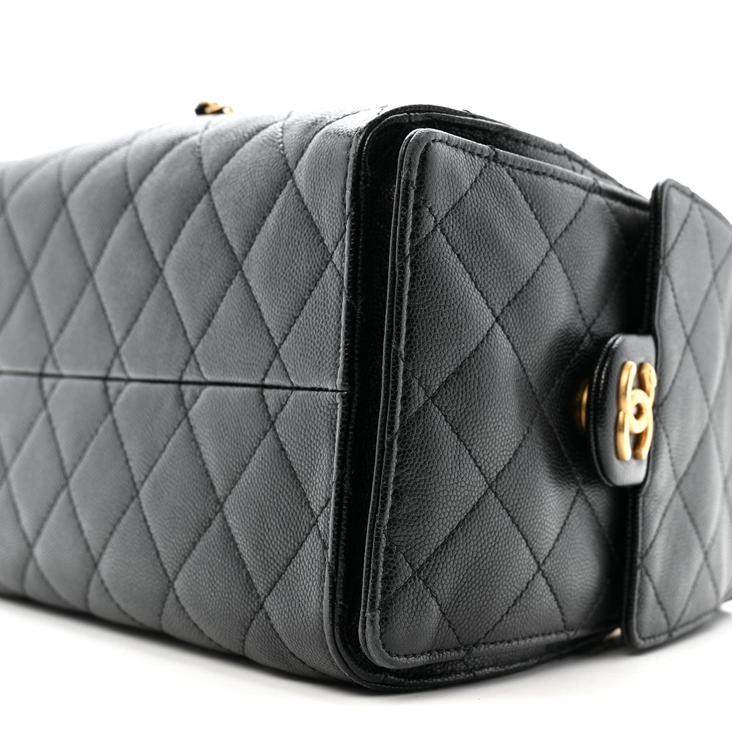 Caviar Quilted Small Chanel 25 Handbag Black