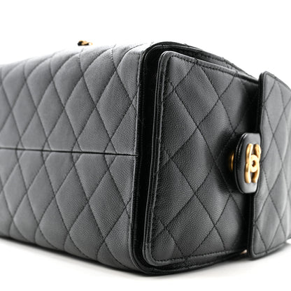 Chanel Caviar Quilted Small Chanel 25 Handbag Black 9 of 14