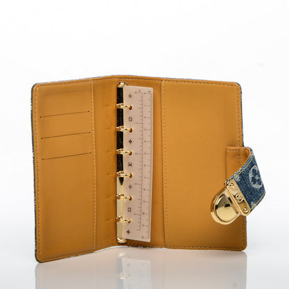 Louis Vuitton Monogram Denim Agenda PM Blue 5 of 7