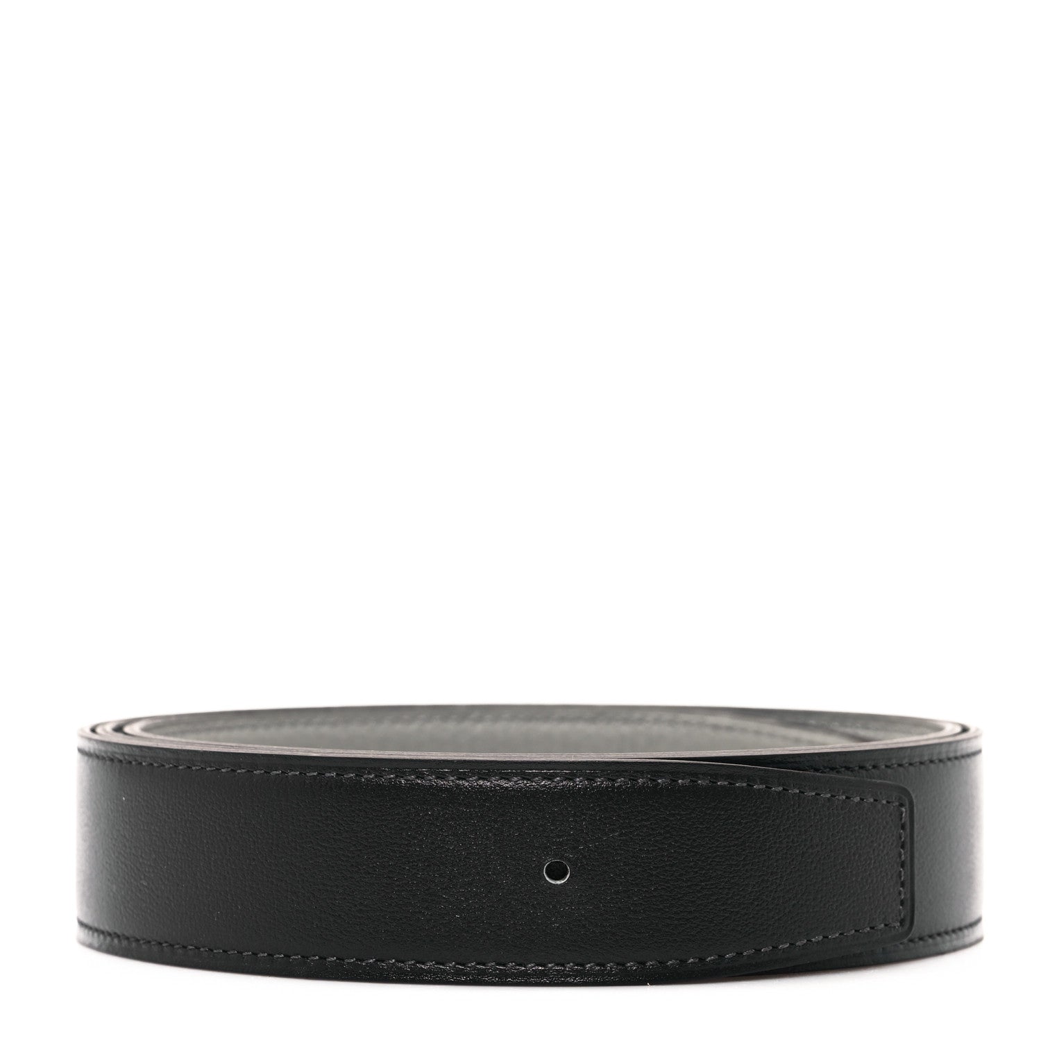 Hermes Box Togo 32mm Belt Strap 100 40 Black Gris Mouette 1 of 4