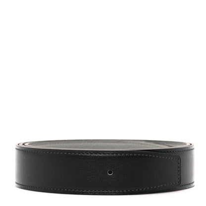 Hermes Box Togo 32mm Belt Strap 100 40 Black Gris Mouette 1 of 4