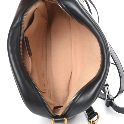 Gucci Calfskin Matelasse Small GG Marmont Chain Shoulder Bag Black 5 of 12