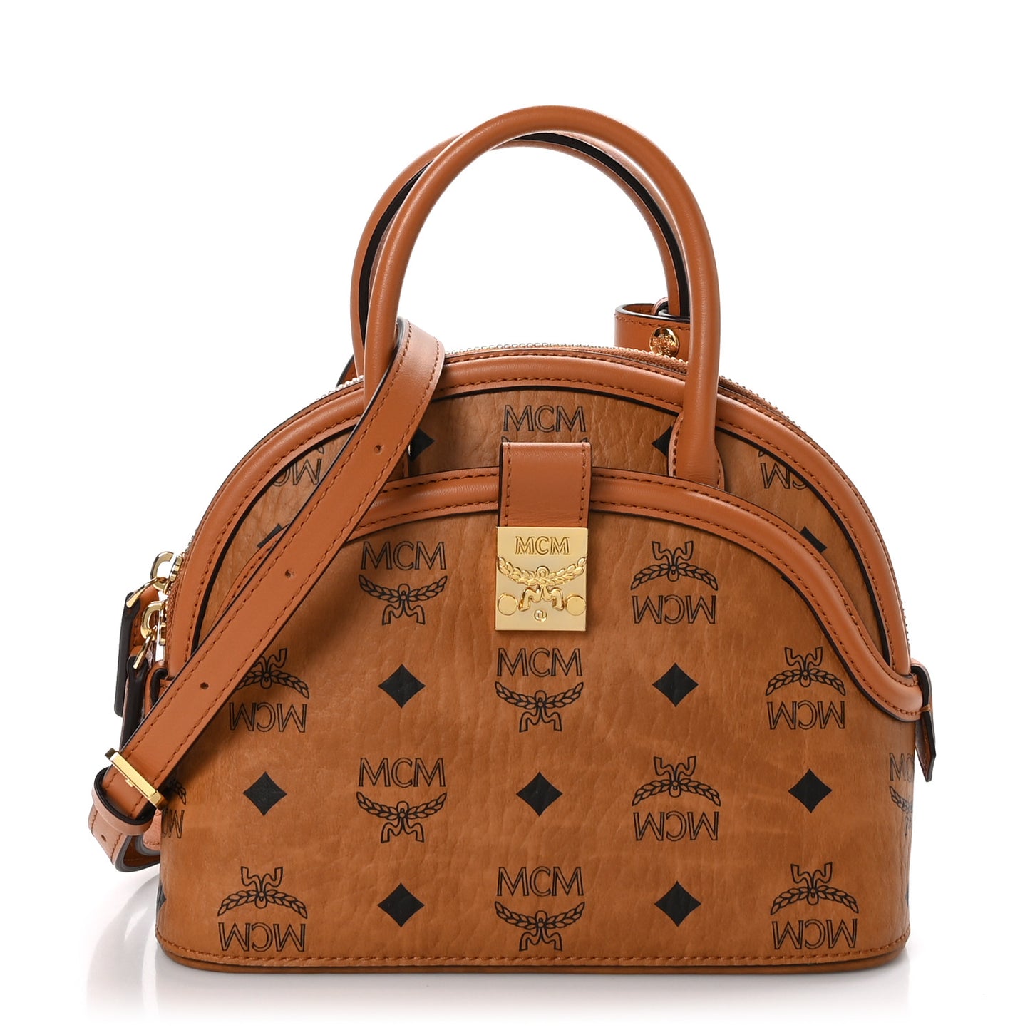 Visetos Tracy Small Tote Cognac