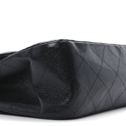 Chanel Caviar Quilted Jumbo Double Flap Black 9 of 11
