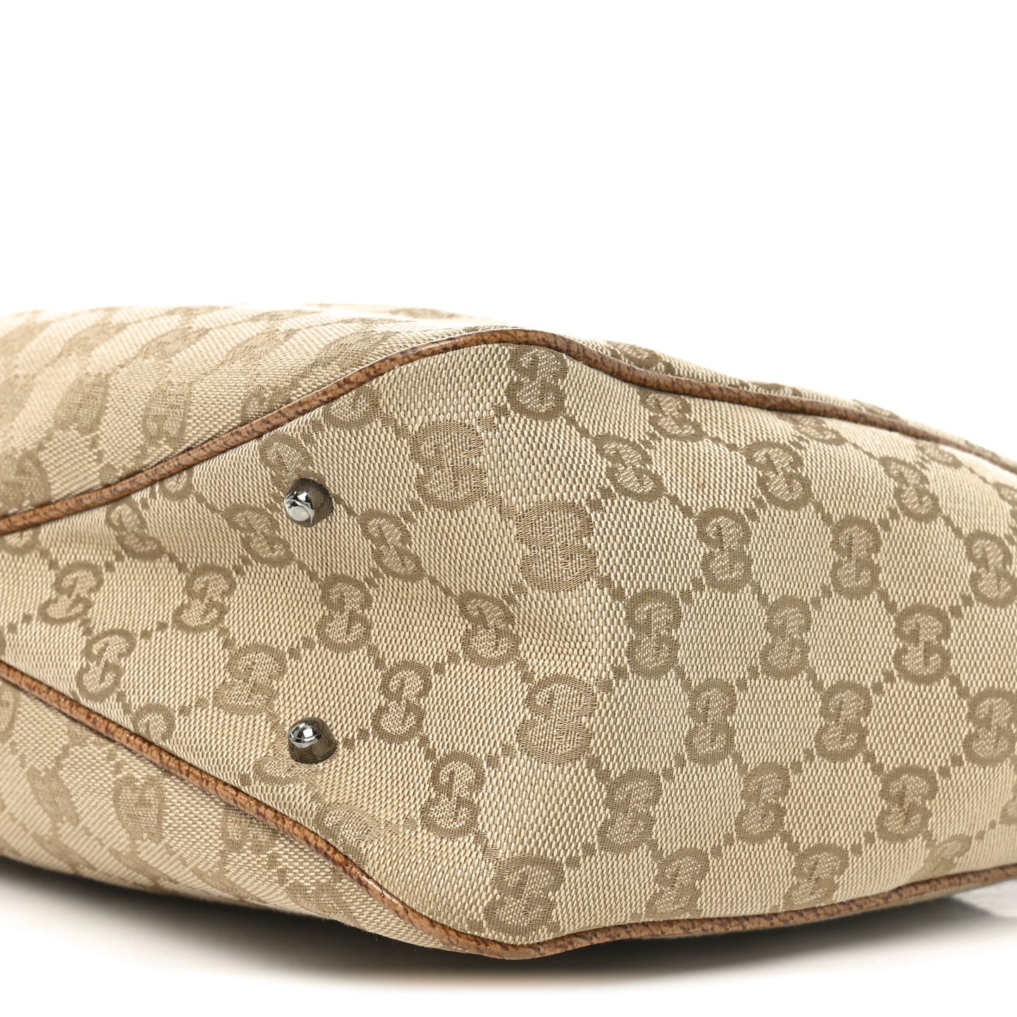 Monogram Medium Tote Beige Brown