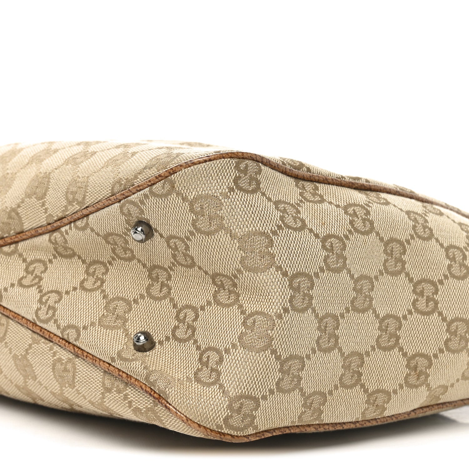 Gucci Monogram Medium Tote Beige Brown 10 of 10