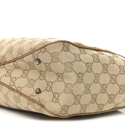 Gucci Monogram Medium Tote Beige Brown 10 of 10
