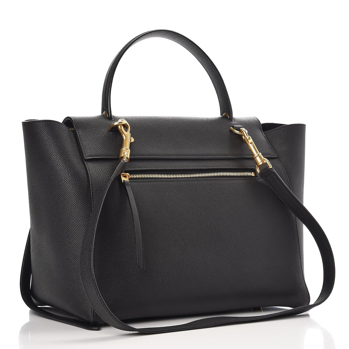 Grained Calfskin Mini Belt Bag Black