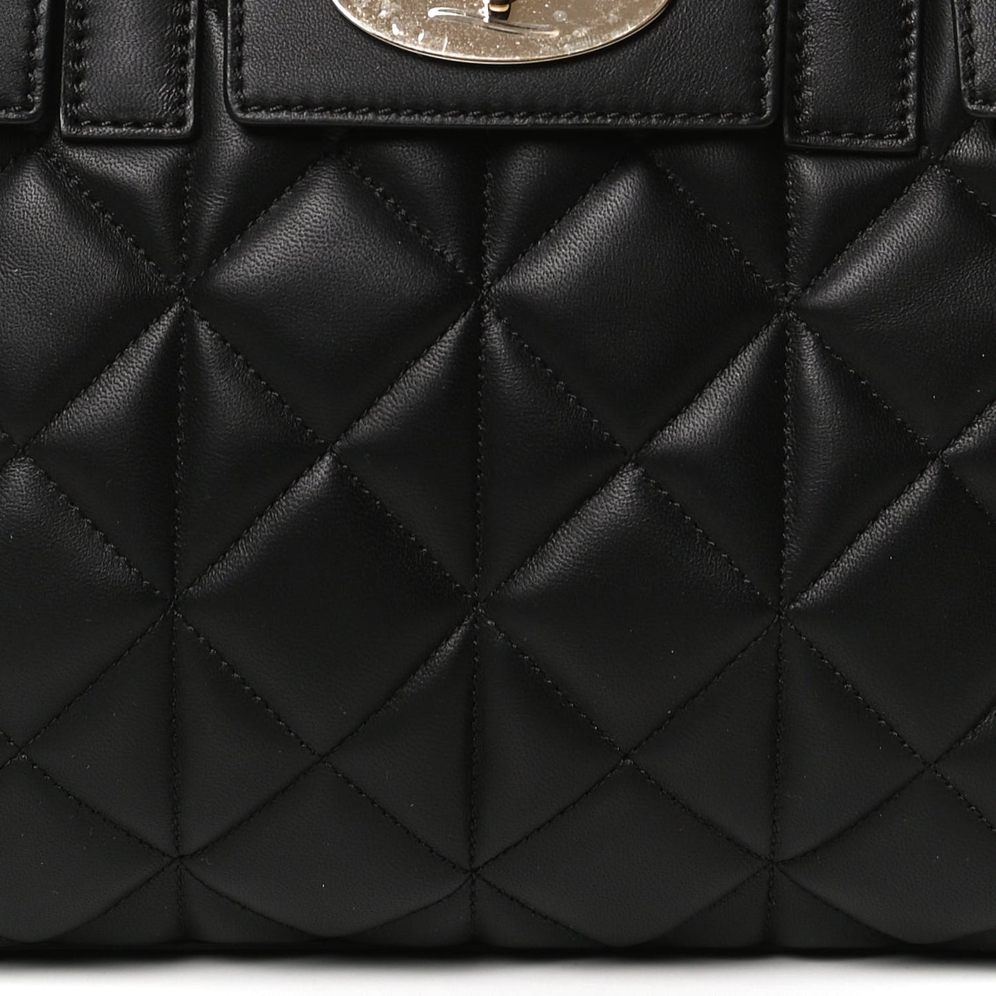 Nappa Quilted Mini Cara Delevingne Convertible Bag Black