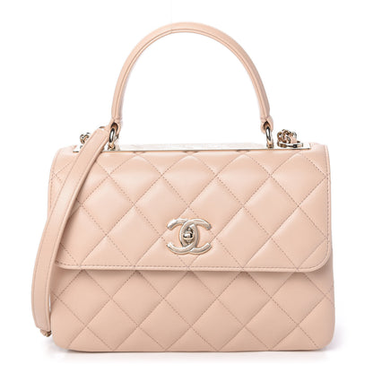 Chanel Lambskin Quilted Small Trendy CC Dual Handle Flap Bag Beige 1 of 11