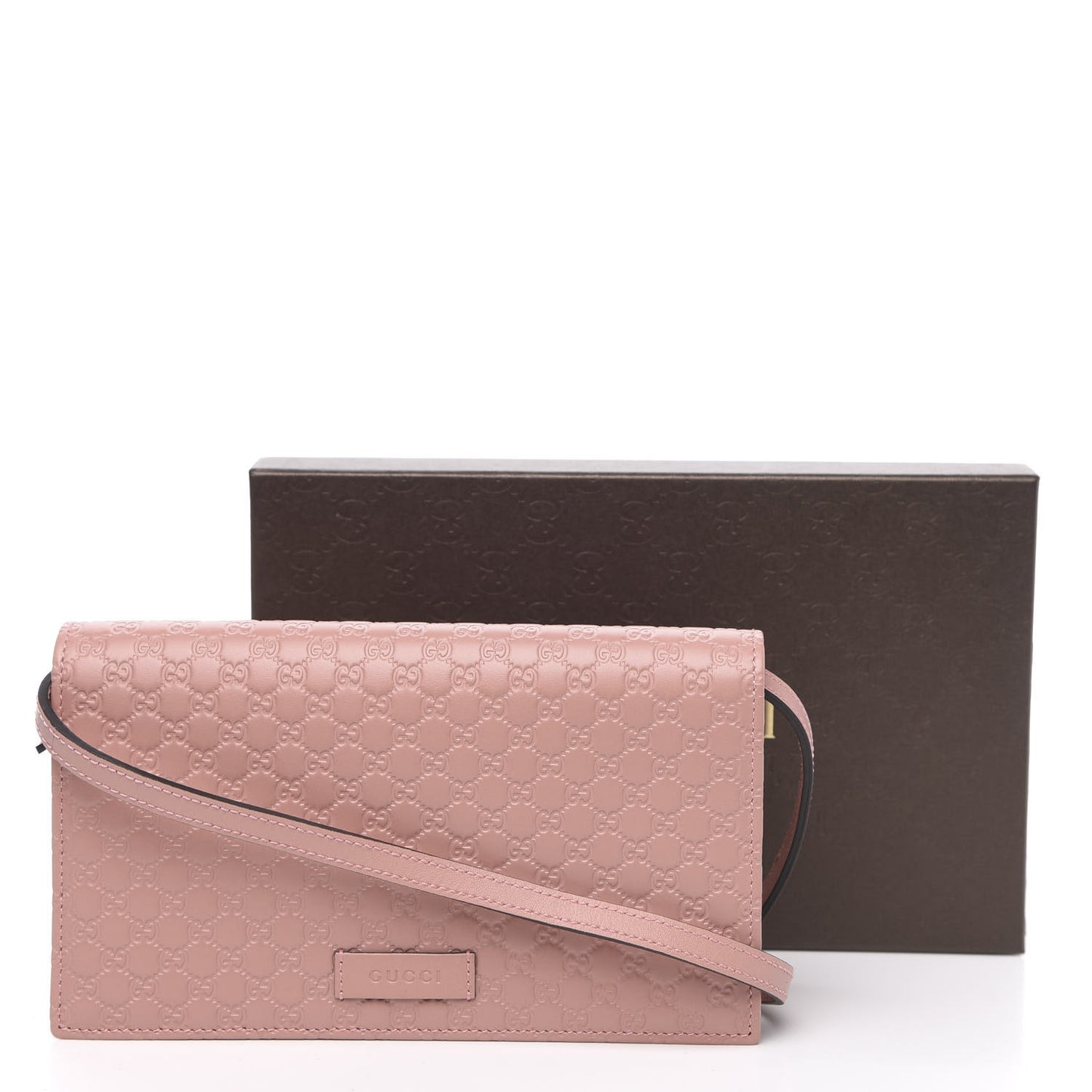 Microguccissima Crossbody Wallet Soft Pink