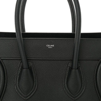 Celine Drummed Calfskin Micro Luggage Black 8 of 12