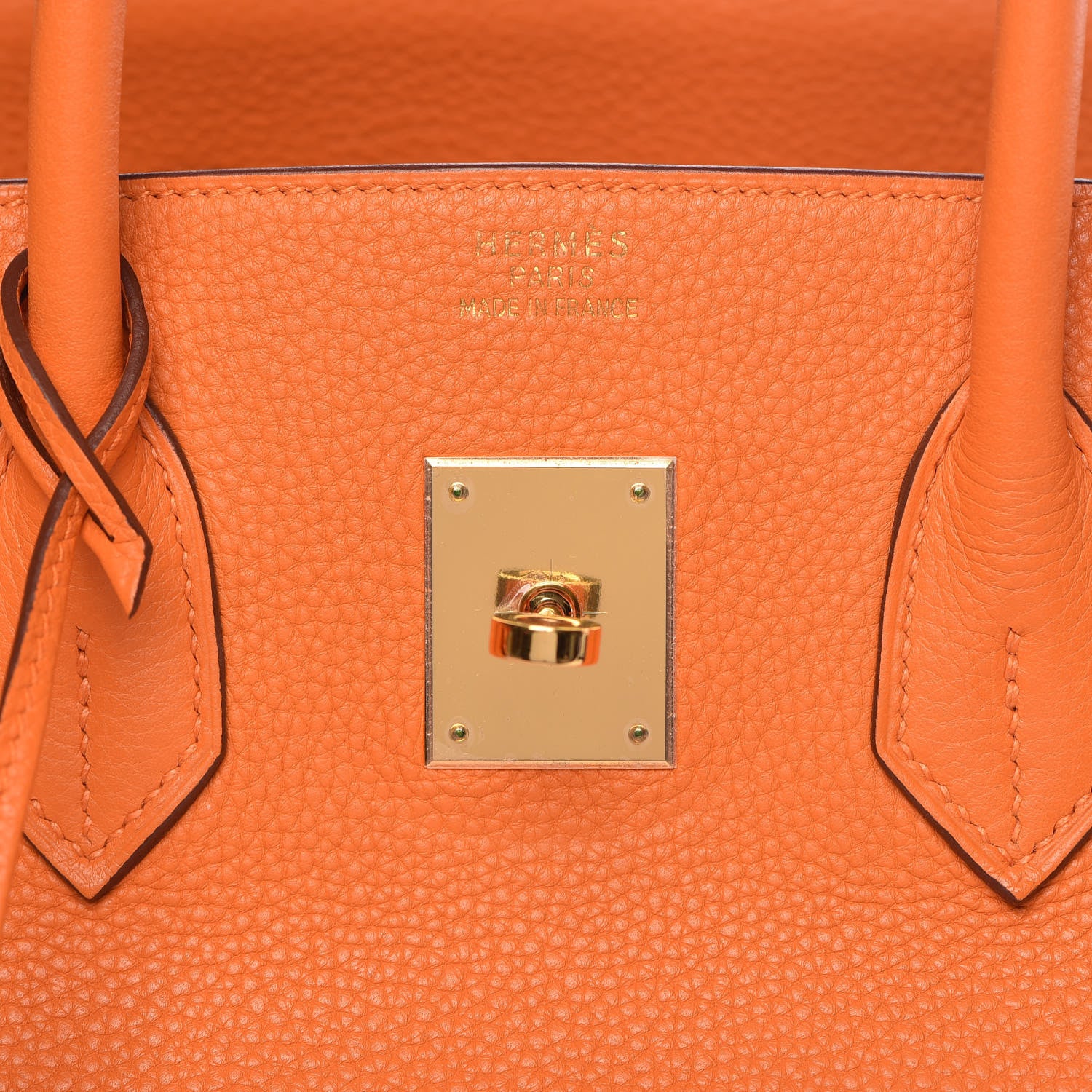 Hermes Taurillon Clemence Birkin 35 Orange 19 of 41