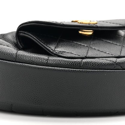 Chanel Caviar Quilted Polly Pocket Pouch Hobo Black 10 of 11