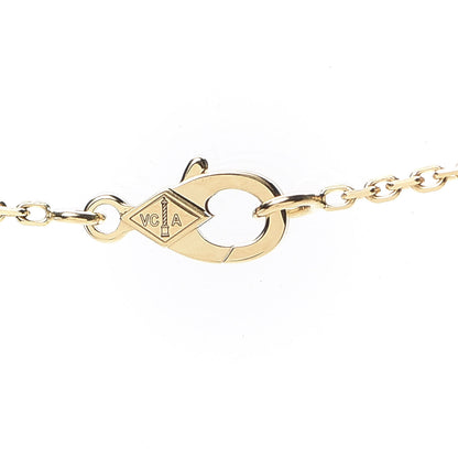 Van Cleef & Arpels 18K Yellow Gold Mother of Pearl Vintage Alhambra Pendant Necklace 4 of 8