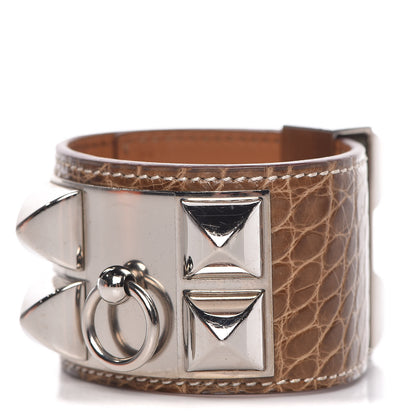 Hermes Matte Alligator Collier De Chien CDC Bracelet S Ficelle 1 of 6