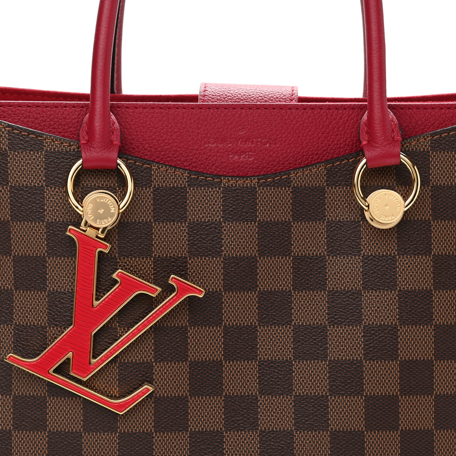 Louis Vuitton Damier Ebene LV Riverside Lie De Vin 8 of 10