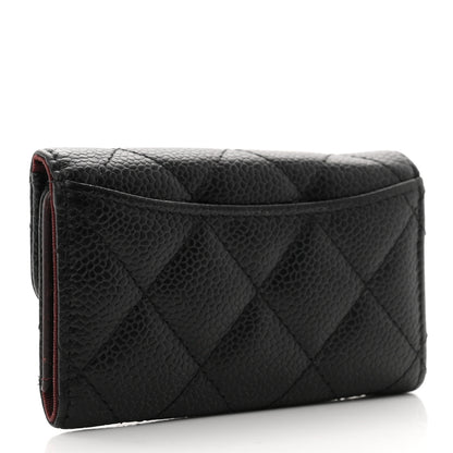 Chanel Caviar Quilted 6 Key Holder Black 3 of 8