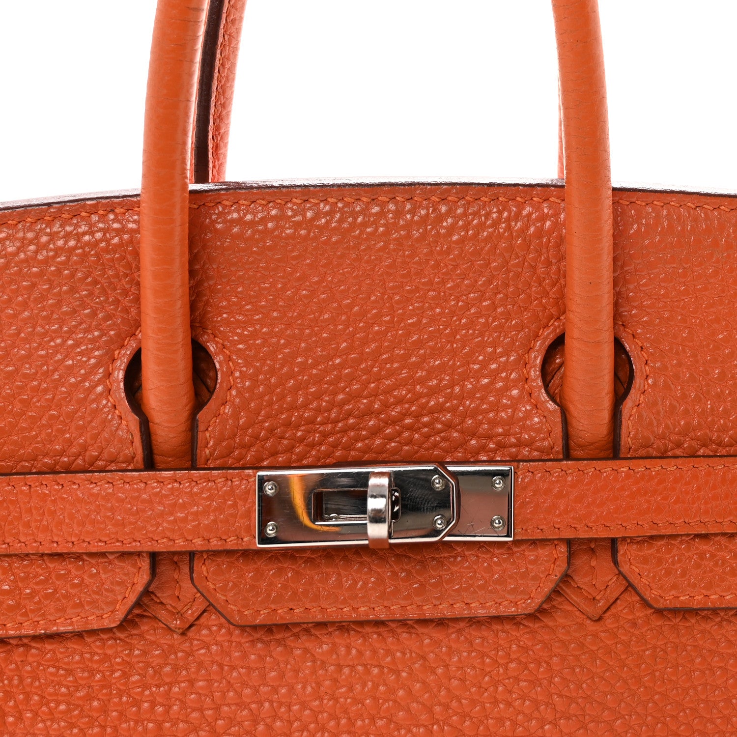 Hermes Togo Birkin 25 Orange 7 of 9