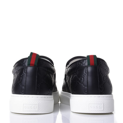 Gucci Guccissima Mens Dublin Slip On Sneakers 11.5 Black 3 of 4