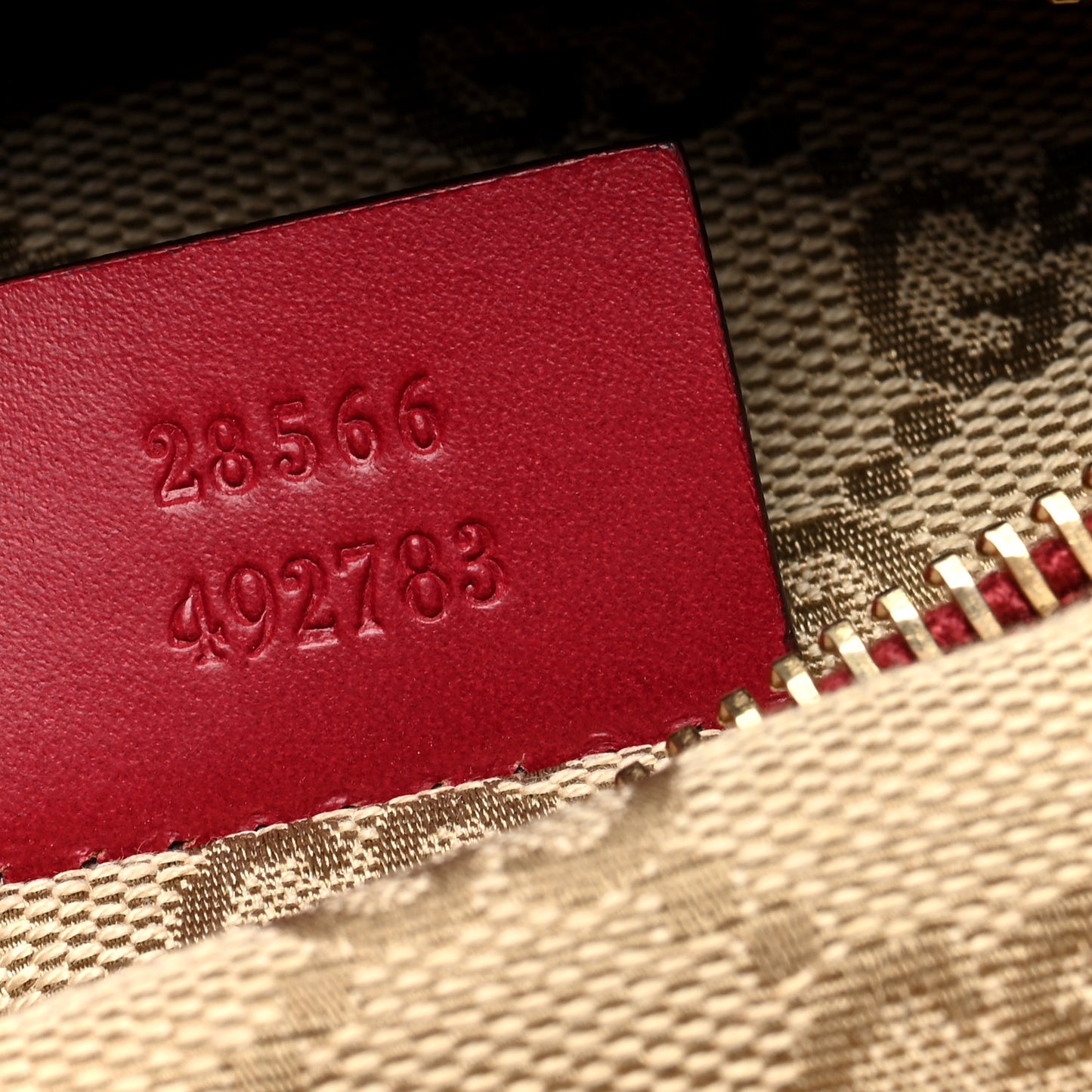 GG Monogram Double Pocket Belt Bag Red