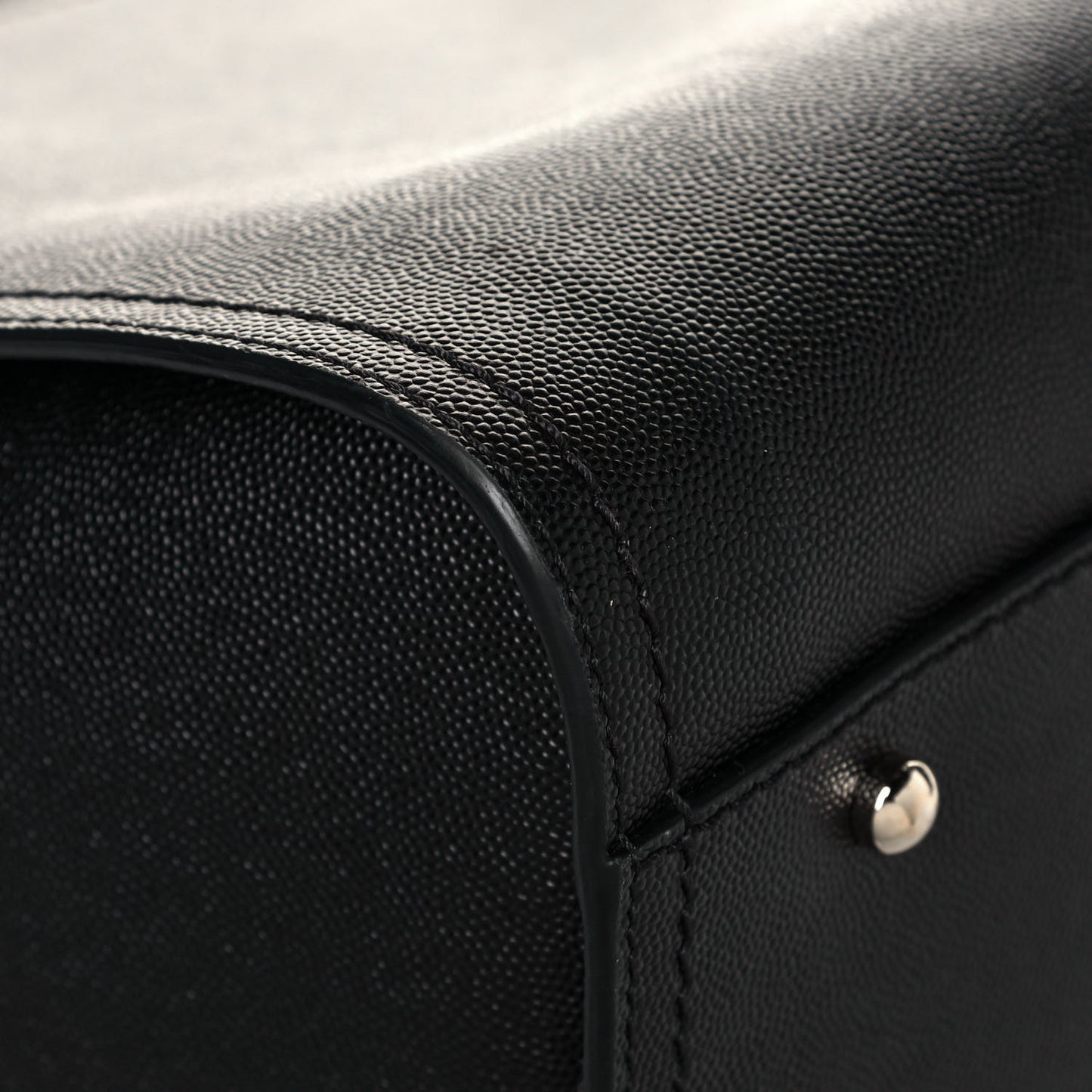 Caviar Medium Studded Deauville Tote Black