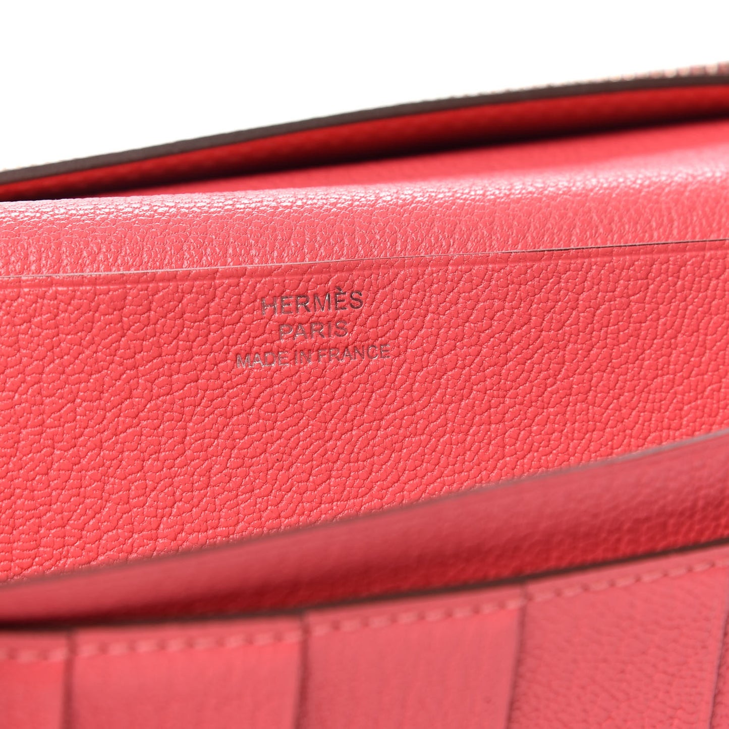 Chevre Mysore Bearn Gusset Wallet Rose Azalee
