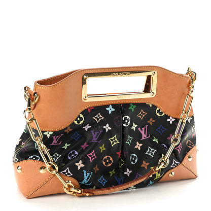 Louis Vuitton Monogram Multicolor Judy MM Black 2 of 15