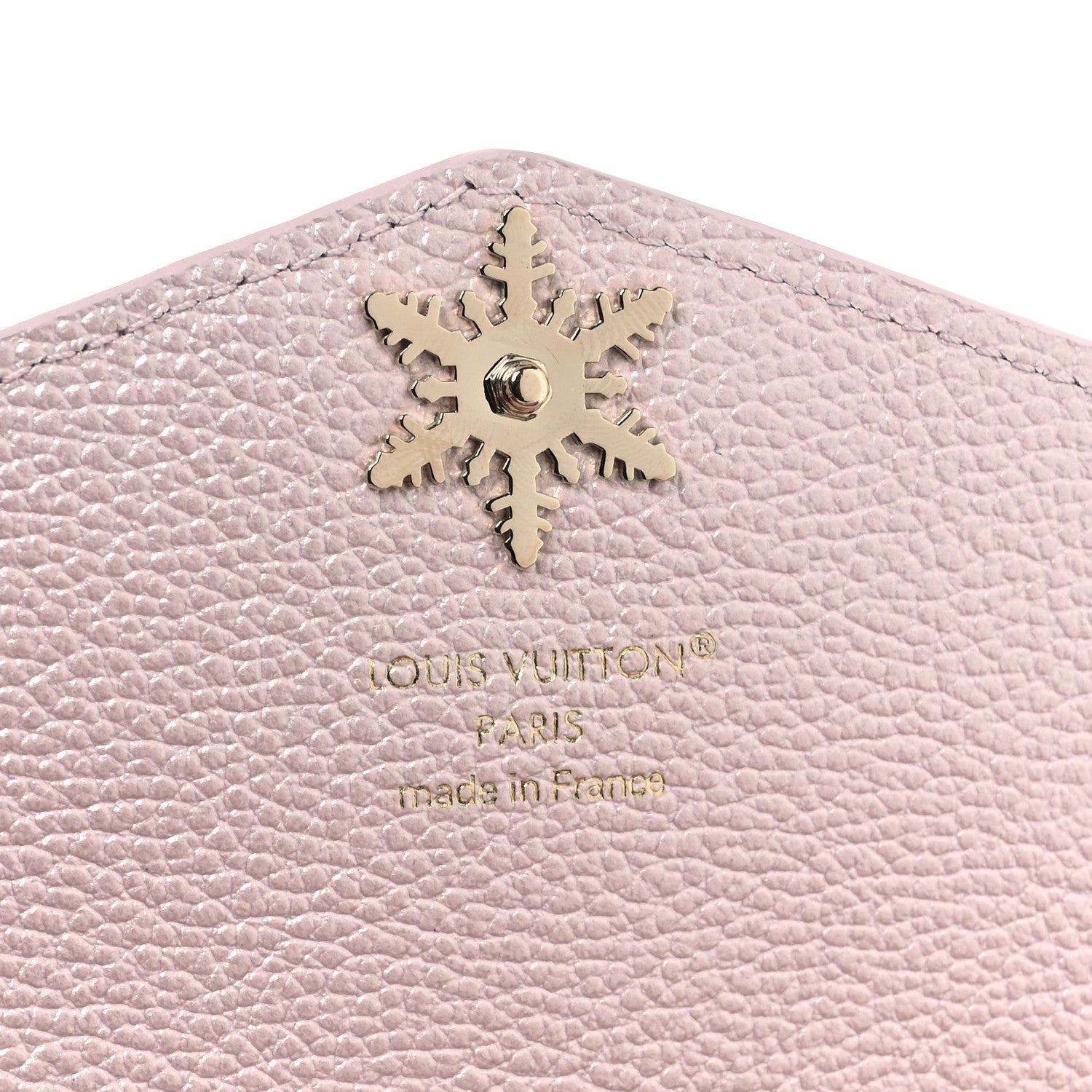 Louis Vuitton Metallic Empreinte Monogram Crystal Snowflake Sarah Wallet Pearly Lilac 6 of 7