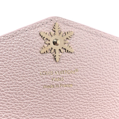 Louis Vuitton Metallic Empreinte Monogram Crystal Snowflake Sarah Wallet Pearly Lilac 6 of 7