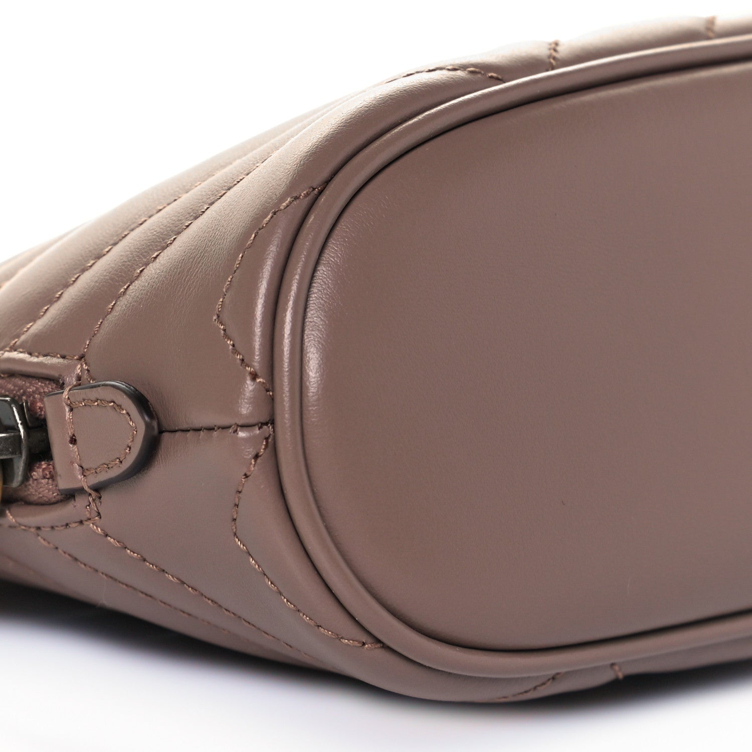 Gucci Calfskin Matelasse Large GG Marmont Pouch Cosmetic Case Porcelain Rose 9 of 10