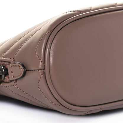 Gucci Calfskin Matelasse Large GG Marmont Pouch Cosmetic Case Porcelain Rose 9 of 10