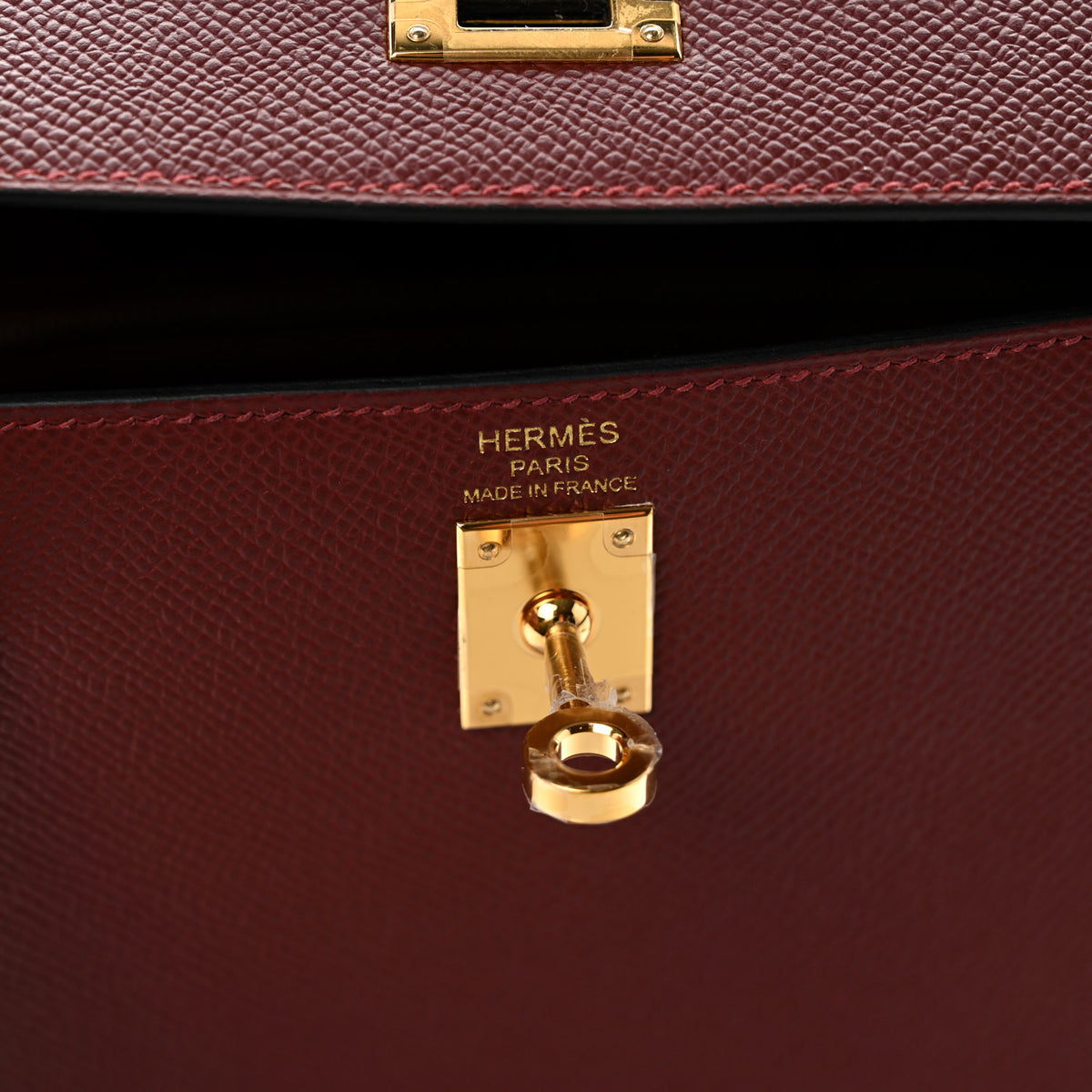 Hermes Epsom Kelly Sellier 25 Rouge H 5 of 10