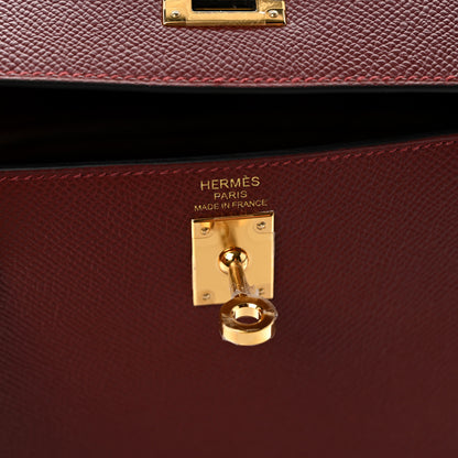 Hermes Epsom Kelly Sellier 25 Rouge H 5 of 10