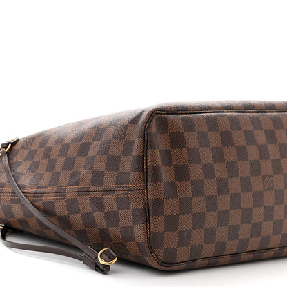 Louis Vuitton Damier Ebene Neo Neverfull MM Rose Ballerine 9 of 12