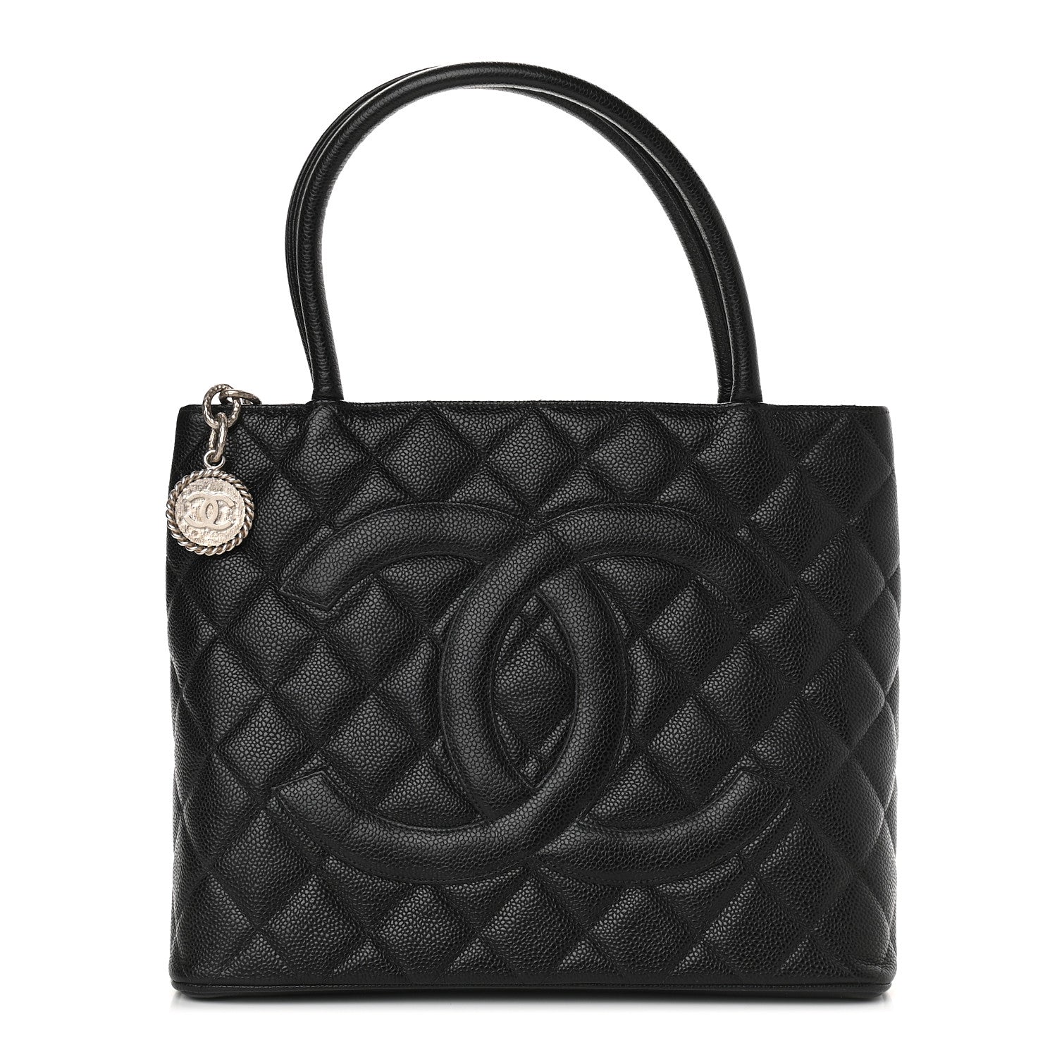 Chanel Caviar Quilted Medallion Tote Black 1 of 9