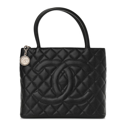 Chanel Caviar Quilted Medallion Tote Black 1 of 9