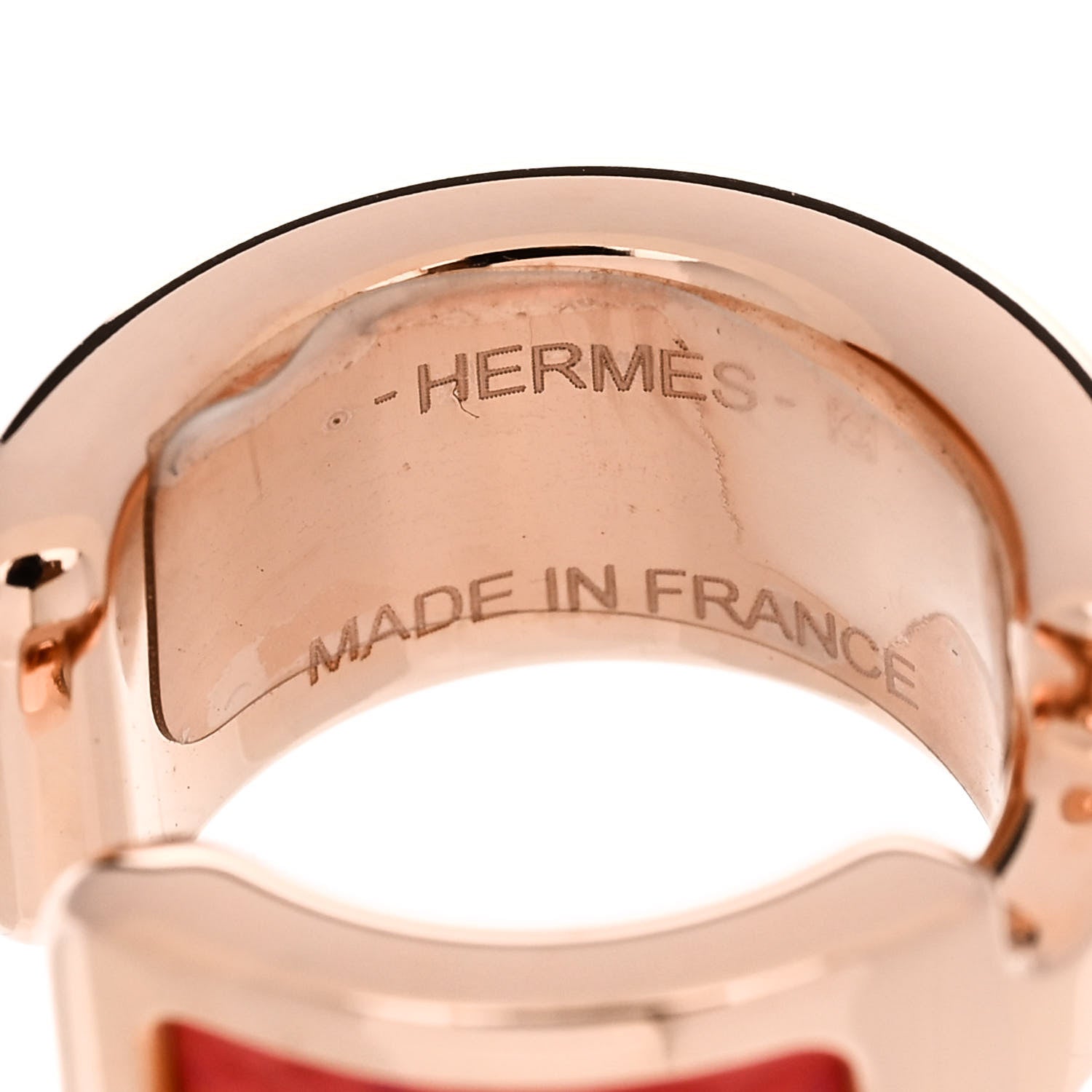 Hermes Epsom Olympe Ear Cuff PM Rose Azalee 4 of 5