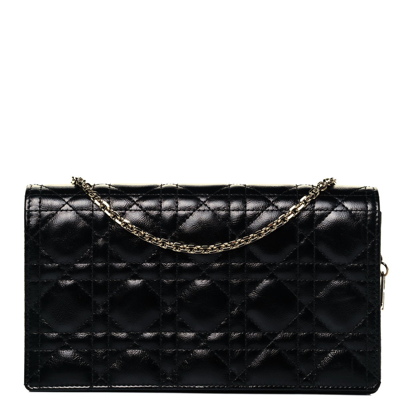 Lambskin Cannage Lady Dior Pouch Black