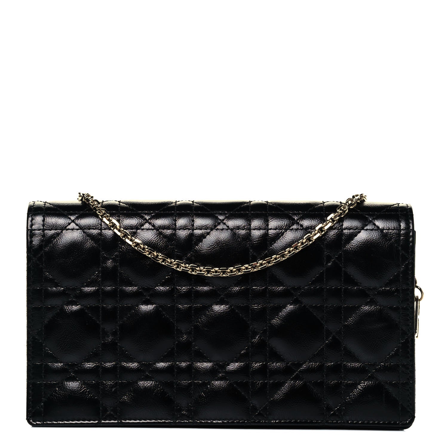 Christian Dior Lambskin Cannage Lady Dior Pouch Black 1 of 10