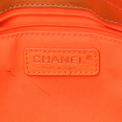 Chanel Patent Quilted Day Glo Flap Bag Beige 6 of 20