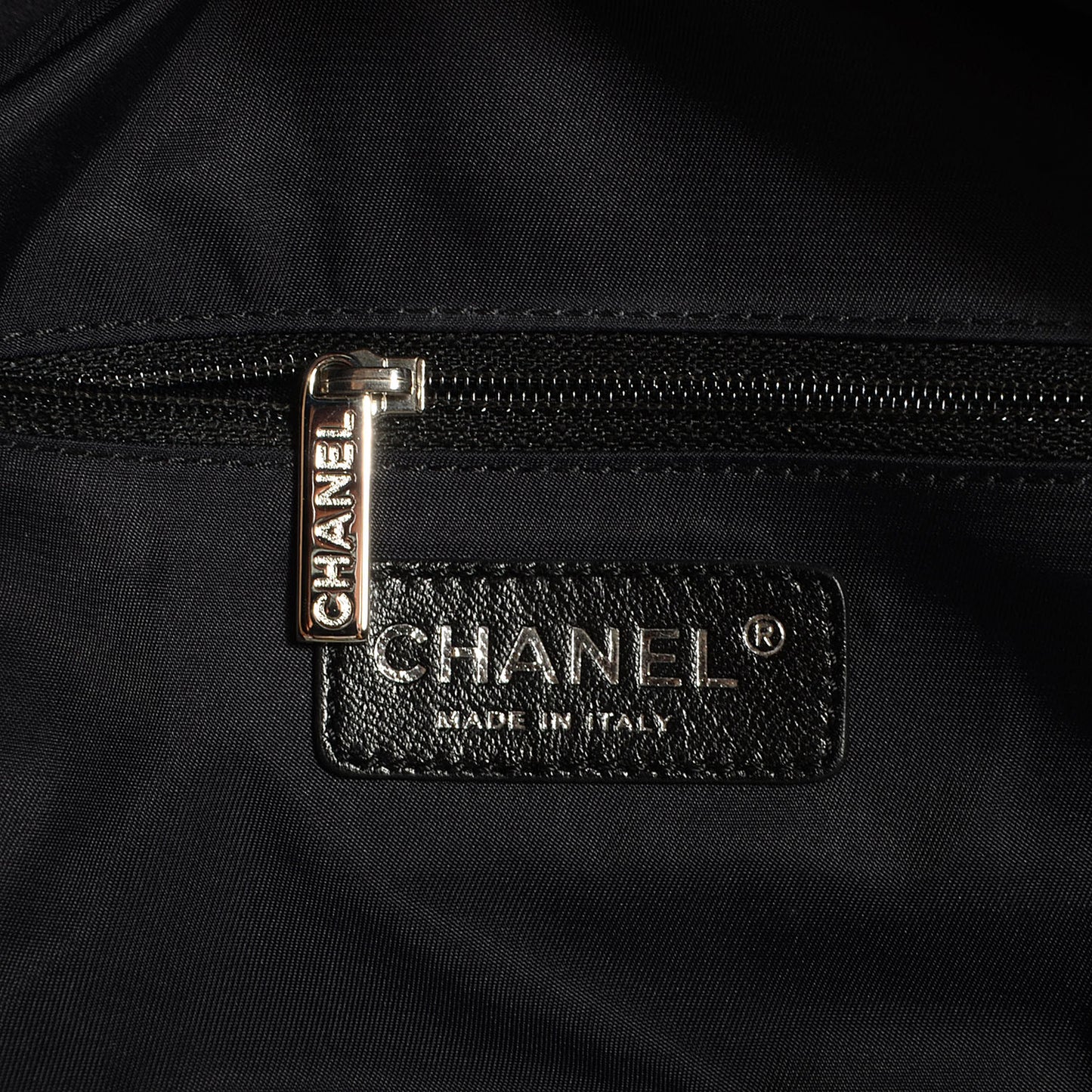 Coated Canvas Quilted Small Paris Biarritz Tote Black