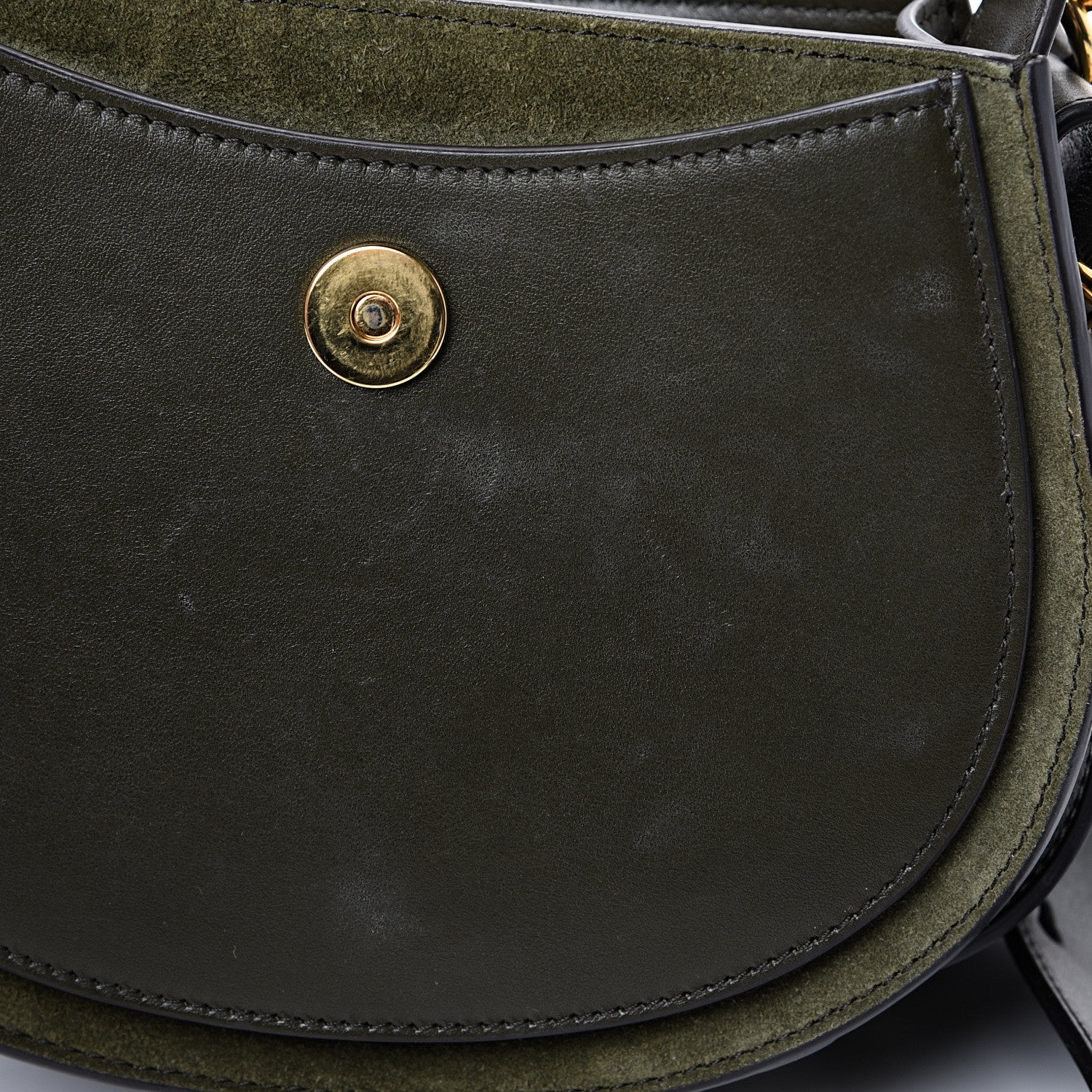 Chloe Calfskin Suede Small Tess Bag Deep Forest 12 of 15